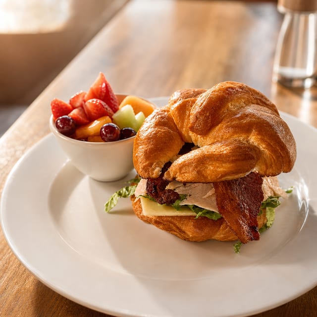 Turkey & Bacon Avocado Croissant.