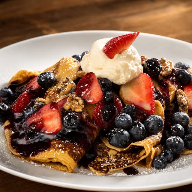 Ella's Very Berry Crepes.