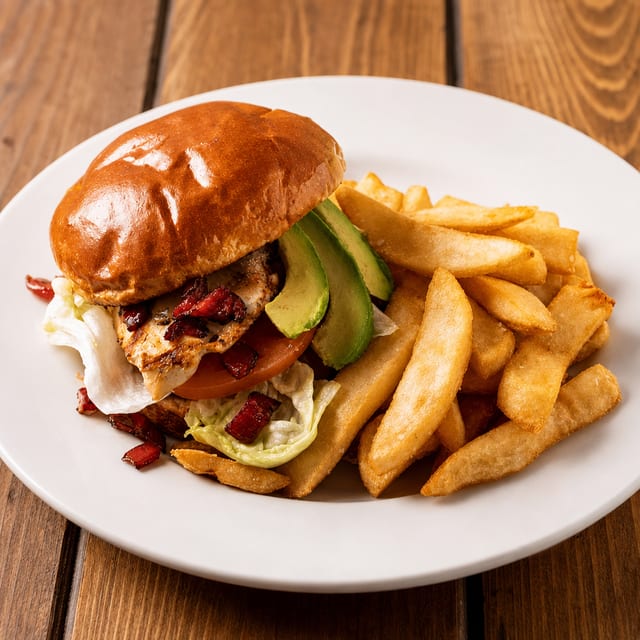 Avocado Santa Fe Chicken Sandwich.